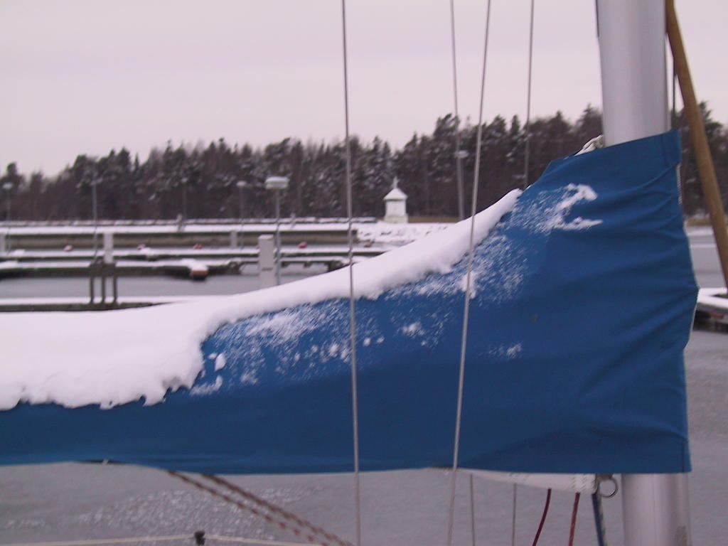 Snö på bomkapellet