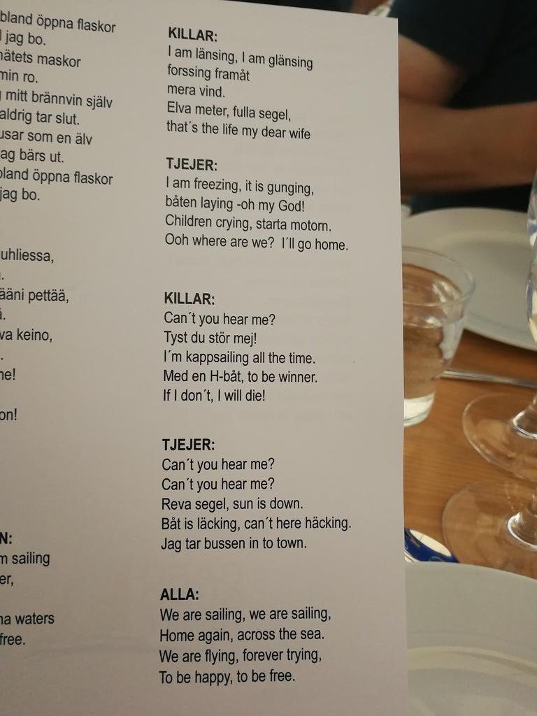 Vahvoja mielipiteitä herättänyt snapsilaulu Barösund Runtin loppujuhlissa. Seksistinen on