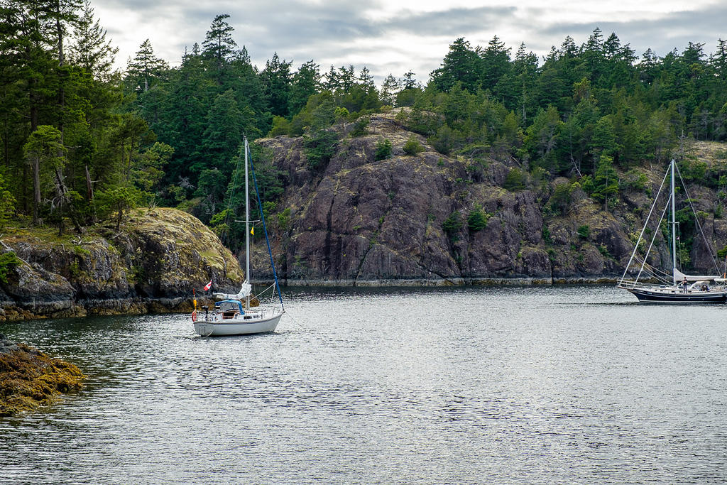 Deep Bay anchorage, Jedediah Island.