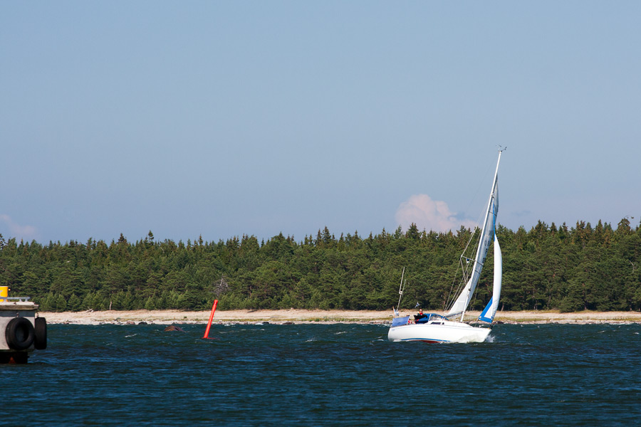 s/y Kristiina (Kotka) enters Port of Dirham (Estonia) 12.7.2011