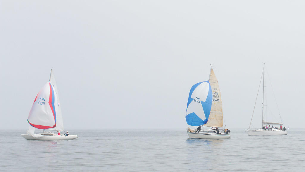 s/y Merelli in race at Hanko Regatta. 5.7.2014.