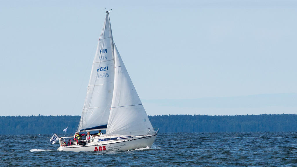 s/y Electrip returns home after Helsinki-Tallinn race. 17.8.2014.