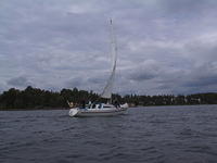 s/y Aqua Haukilahden edustalla 6.6.2004