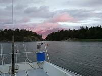 5.7 Tällainen auringonlasku vähän enteileekin sadetta