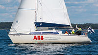 s/y ElecTrip sails SW of Helsinki. 28.6.2014.