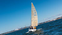 s/y Merelli returns to harbour after day of racing at Hanko Regatta. 4.7.2014.