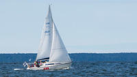 s/y Electrip returns home after Helsinki-Tallinn race. 17.8.2014.