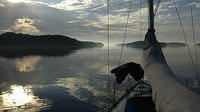 2012-07-26-loma purjehdus aamu kohti Porkkalan selkää